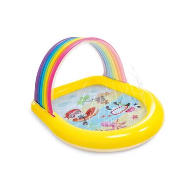 Intex regenboog zwembad met watersproeiers