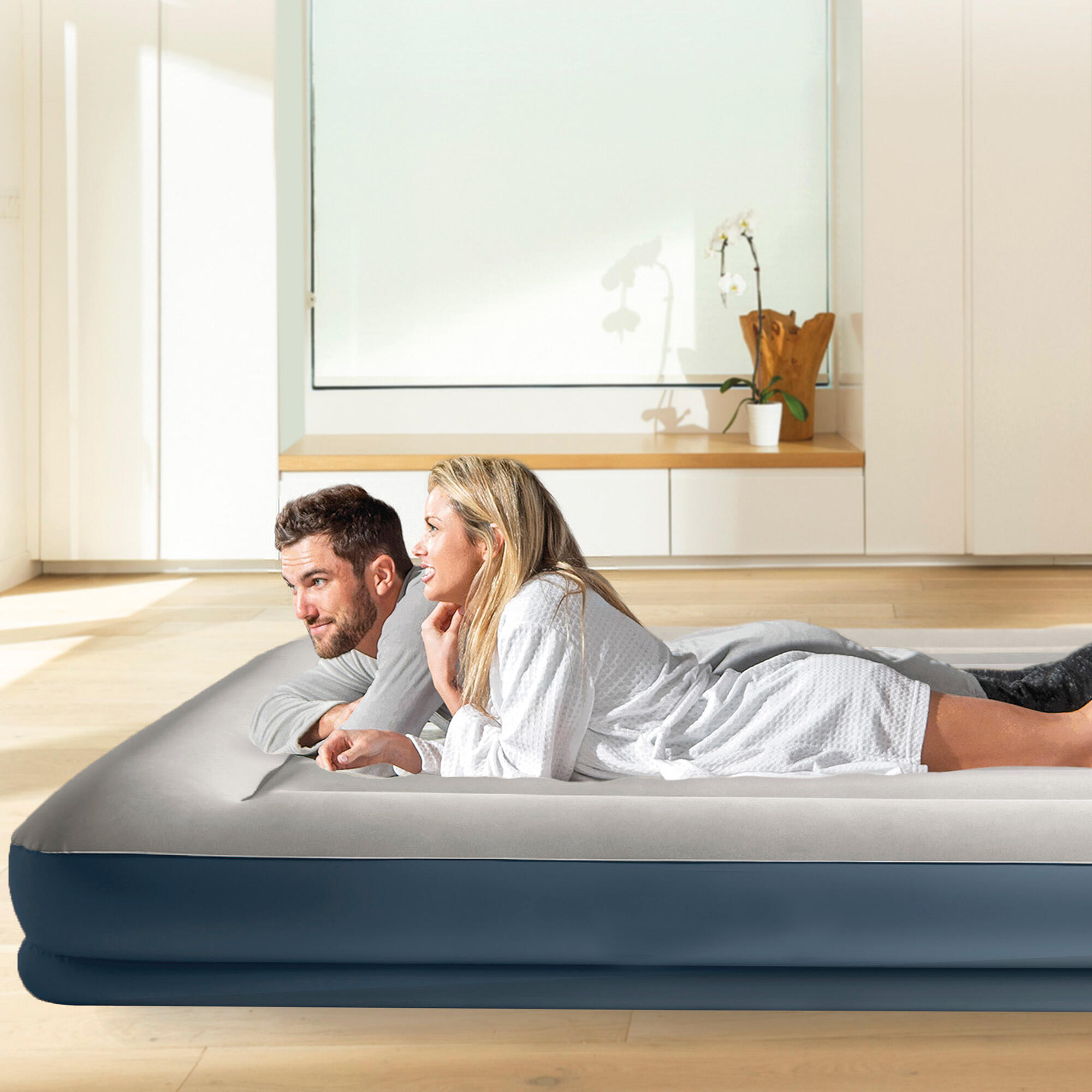 Intex 64118 Dura-Beam Standard-Luftbett Gästebett Luftmatratze 203x152x30cm