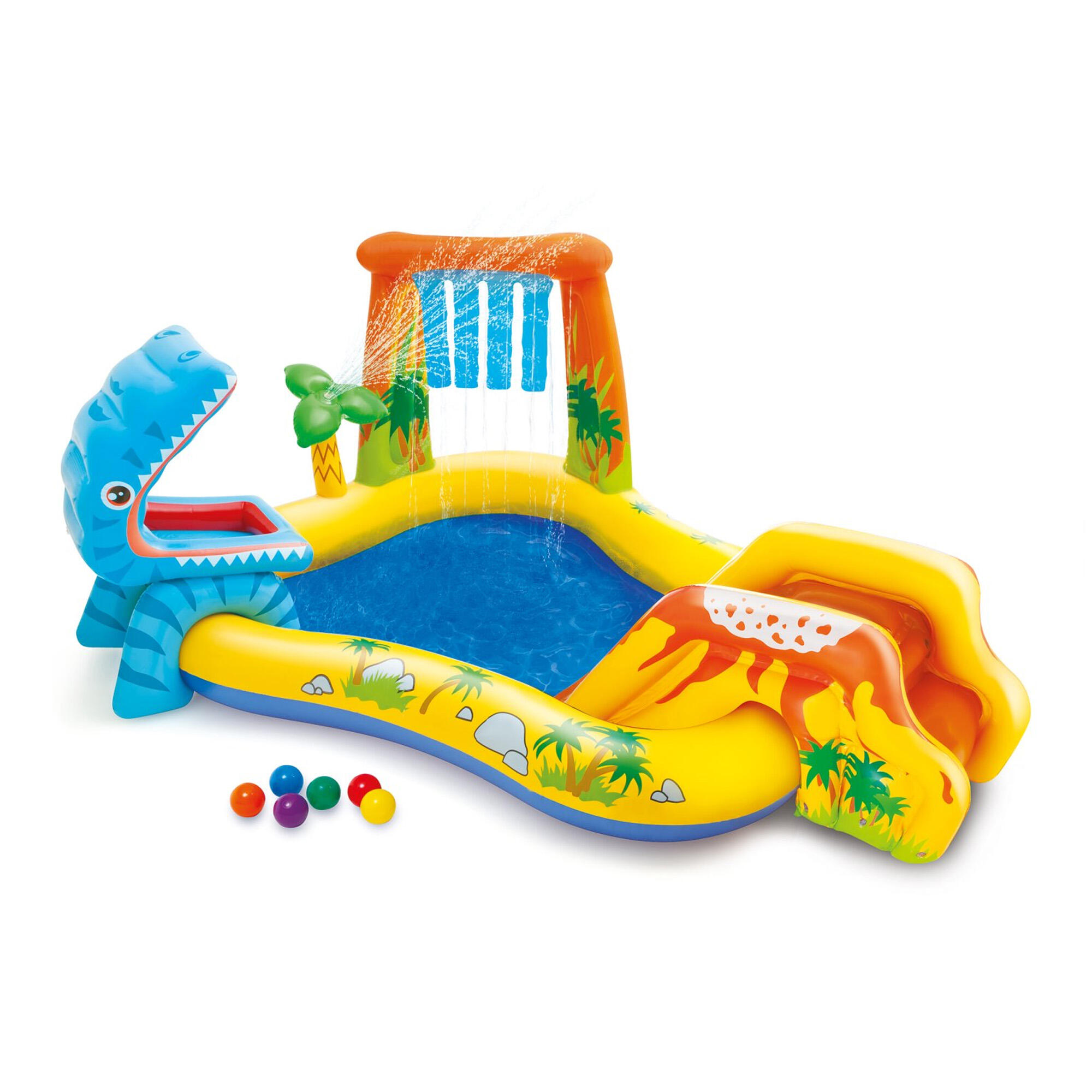 Centro de jogos insuflável intex dinossauro 249x191x109 cm 216 l