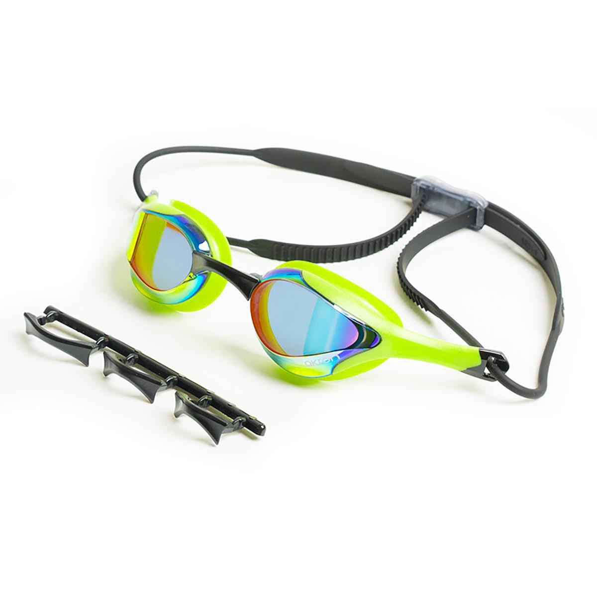 Lunettes de protection Akron Sonic à verres miroirs - Citron vert / Or 3/5