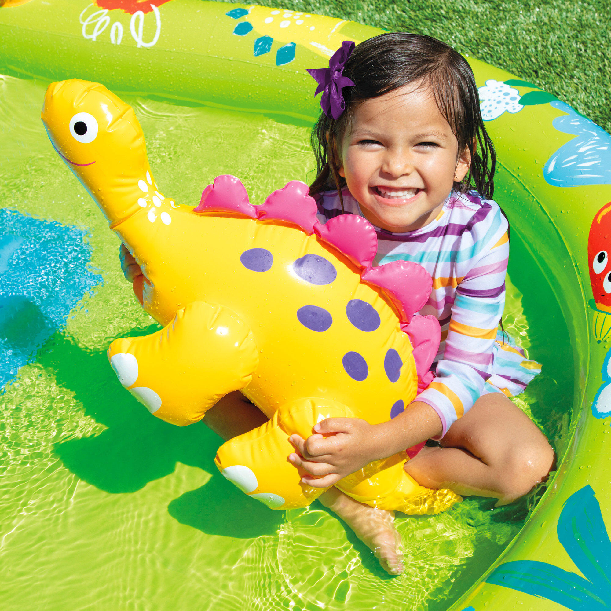 Centro de juegos de dinosaurios tobogán y ducha Intex 191x152x58 cm 5/7