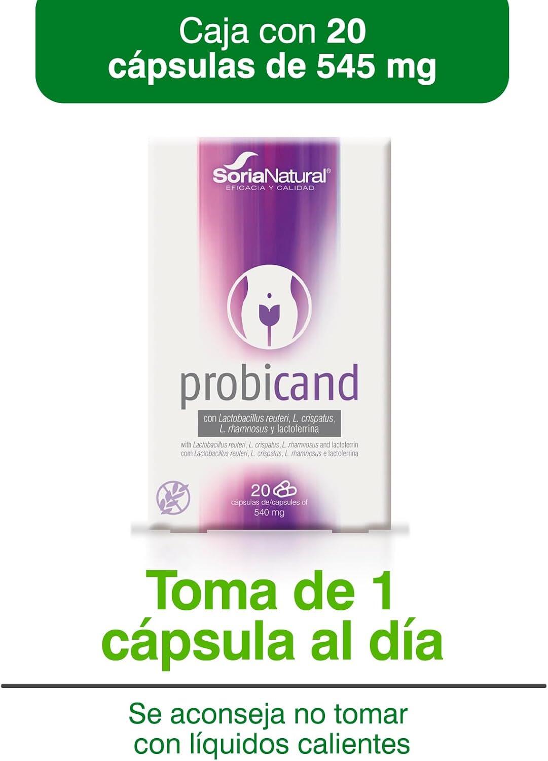 Probicand Flora Íntima con Probióticos, Inulina y Lactoferrina - 20 Caps. 5/7