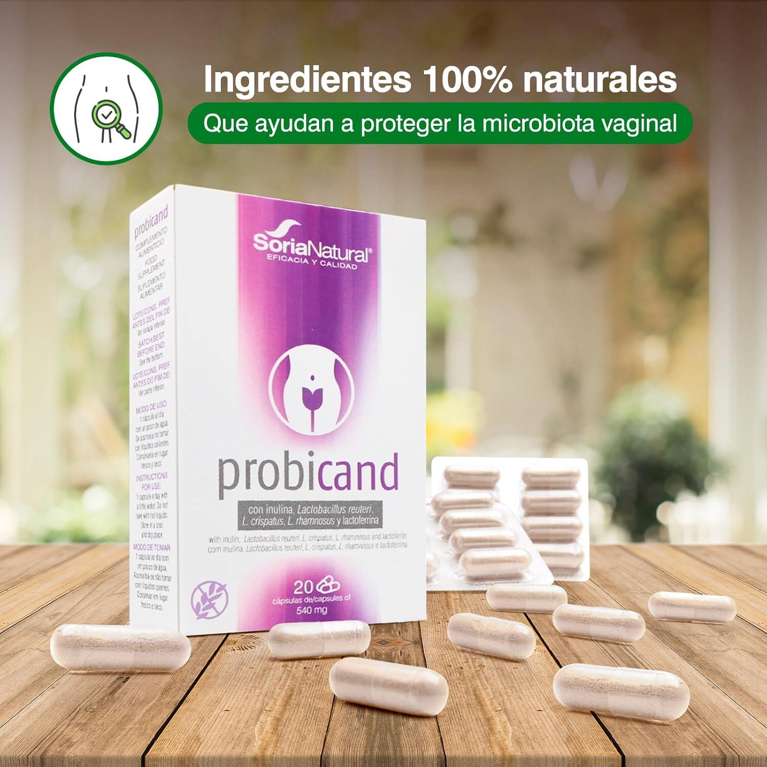 Probicand Flora Íntima con Probióticos, Inulina y Lactoferrina - 20 Caps. 2/7