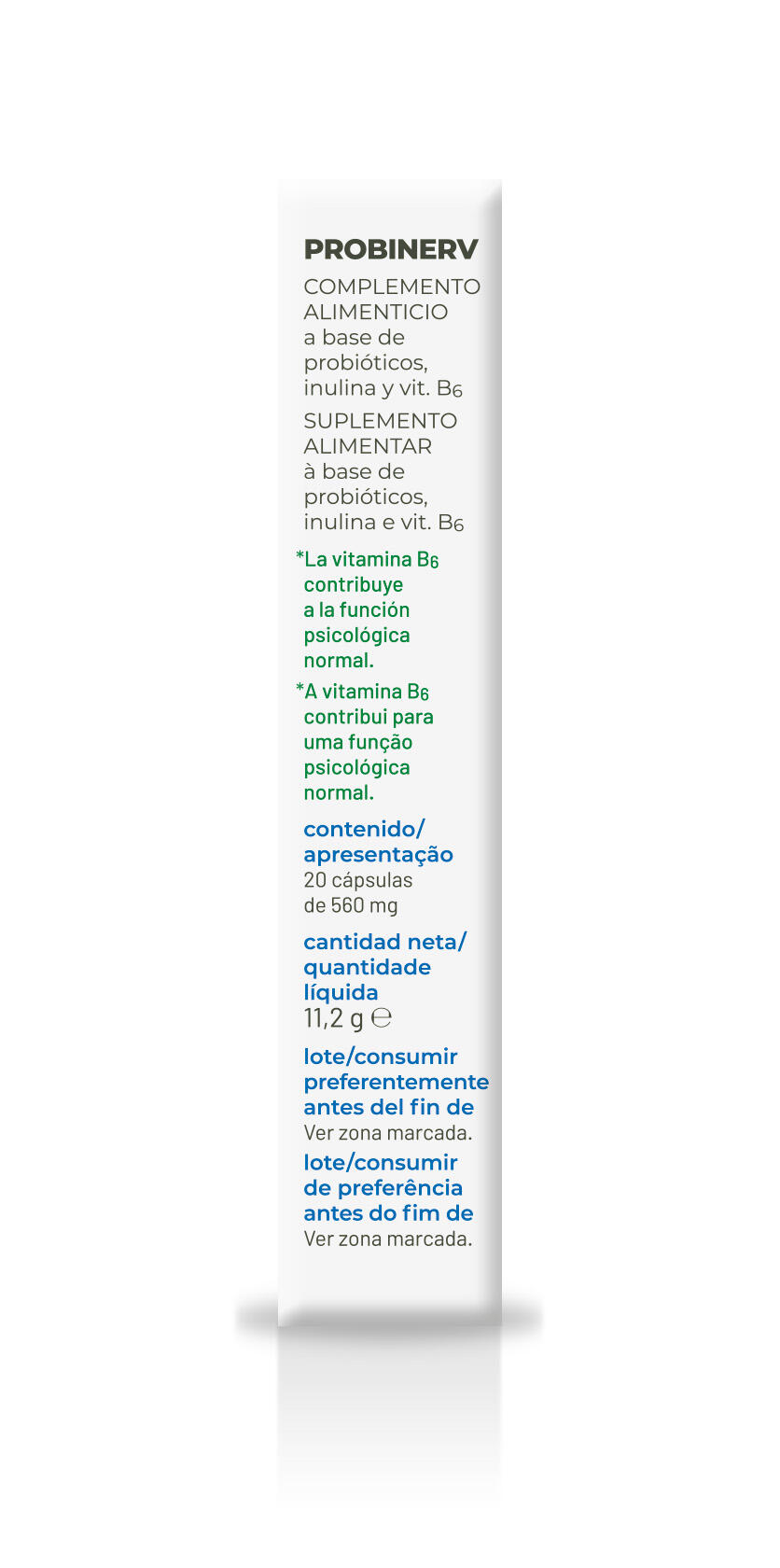 Probinerv Psicobiótico con Cerebiome® para Ansiedad, Estrés y Sueño 20 capsulas 4/5