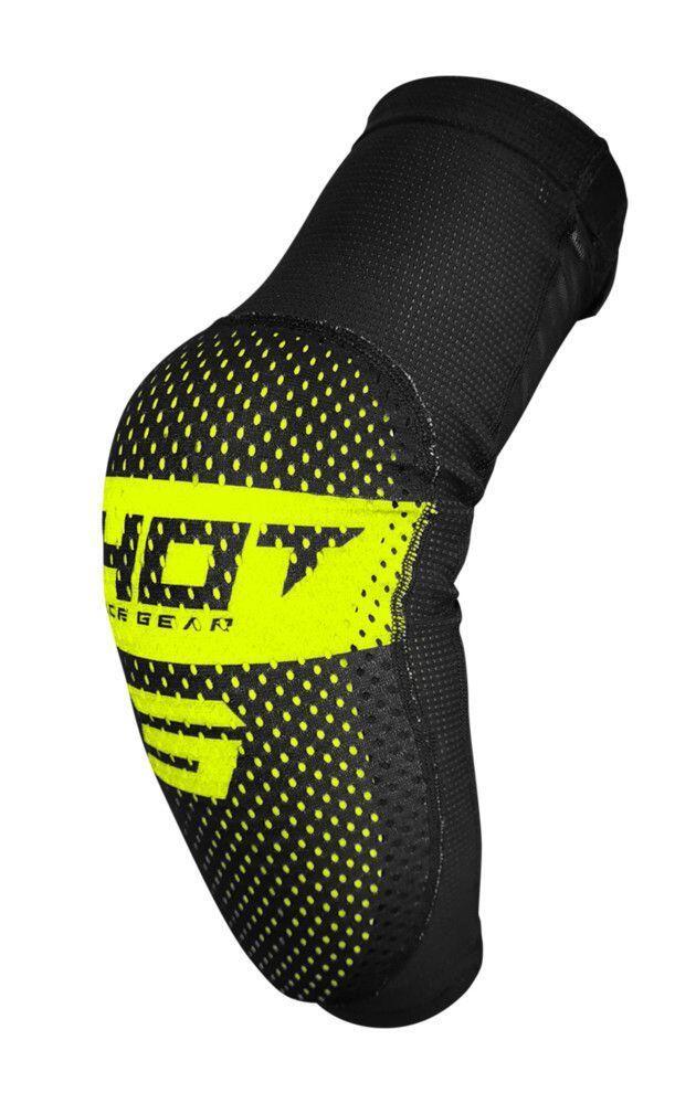 SHOT RACE GEAR Elleboogbeschermers Shot Airlight Zwart/Geel Fluor Volwassene