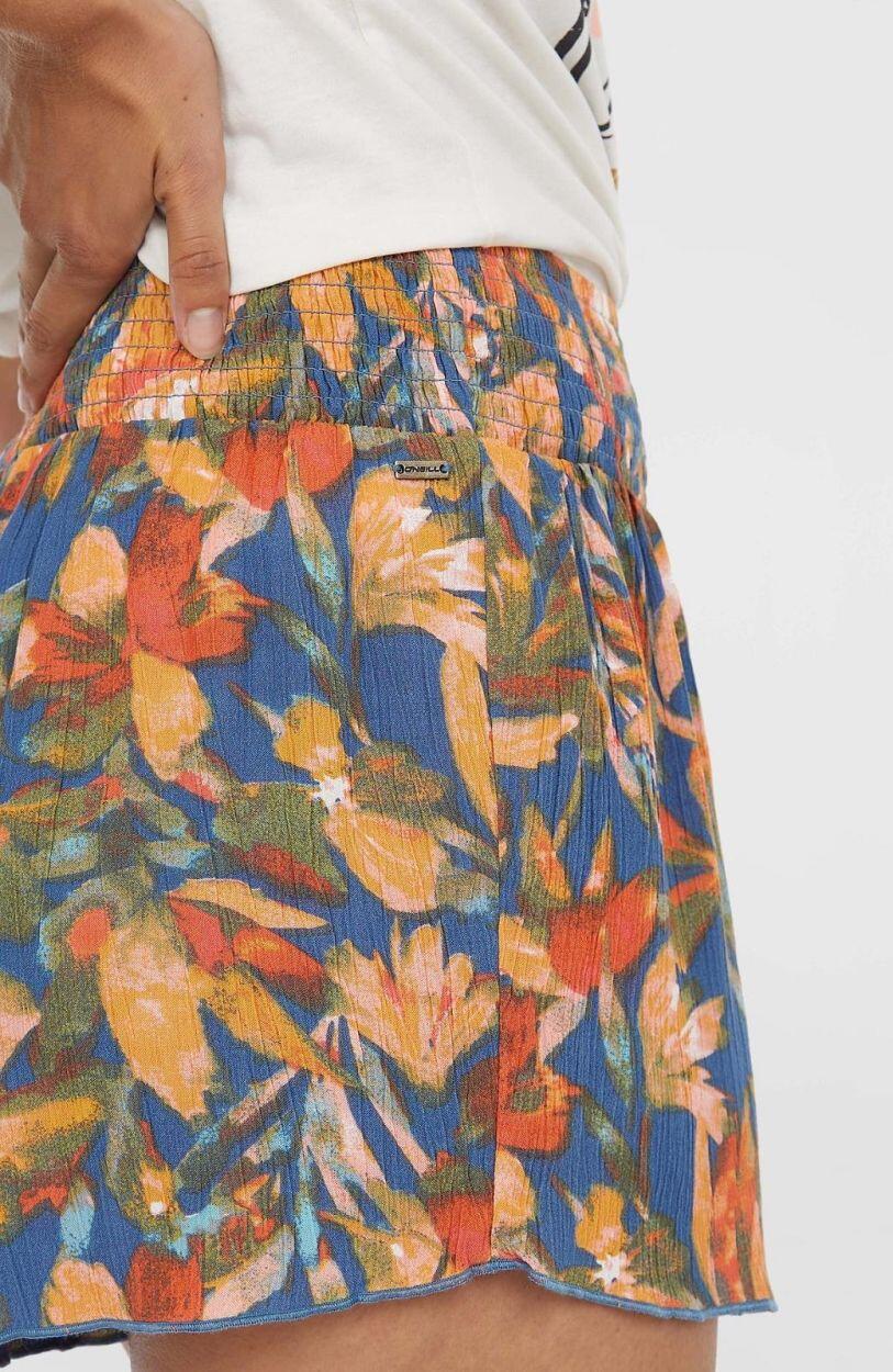 O'NEILL O'neill Shorts JOHNNY SMOCKED WAIST SHORTS DAMES Blue Painted Tropics 2/7