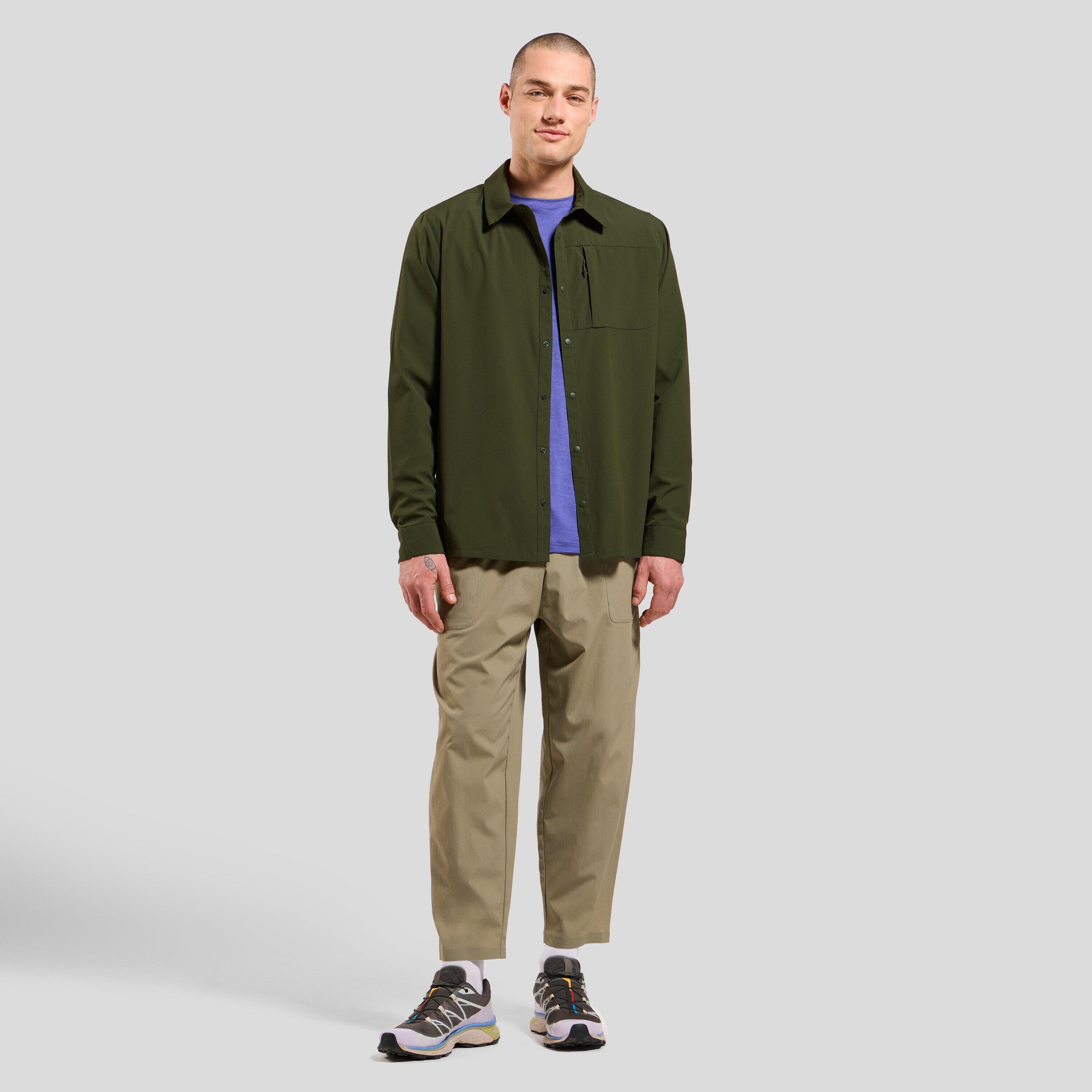 Odlo Hyper Contrast Long Sleeve Shirt Khaki 5/7