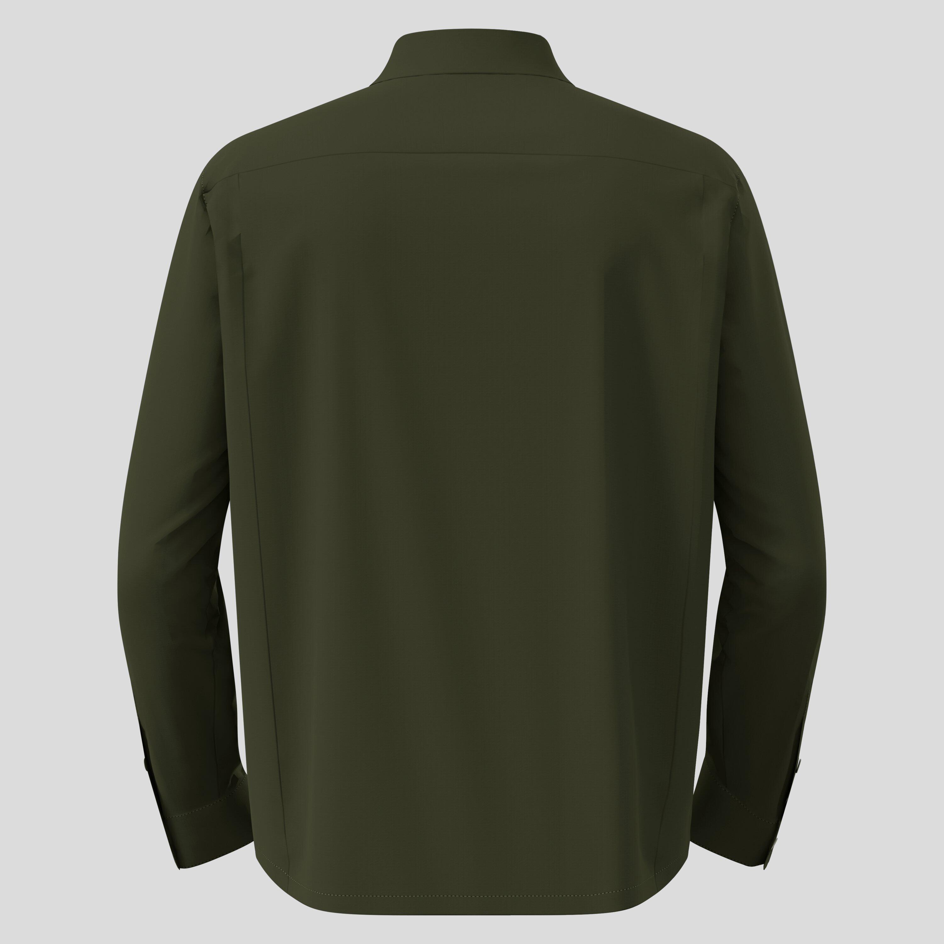 Odlo Hyper Contrast Long Sleeve Shirt Khaki 7/7