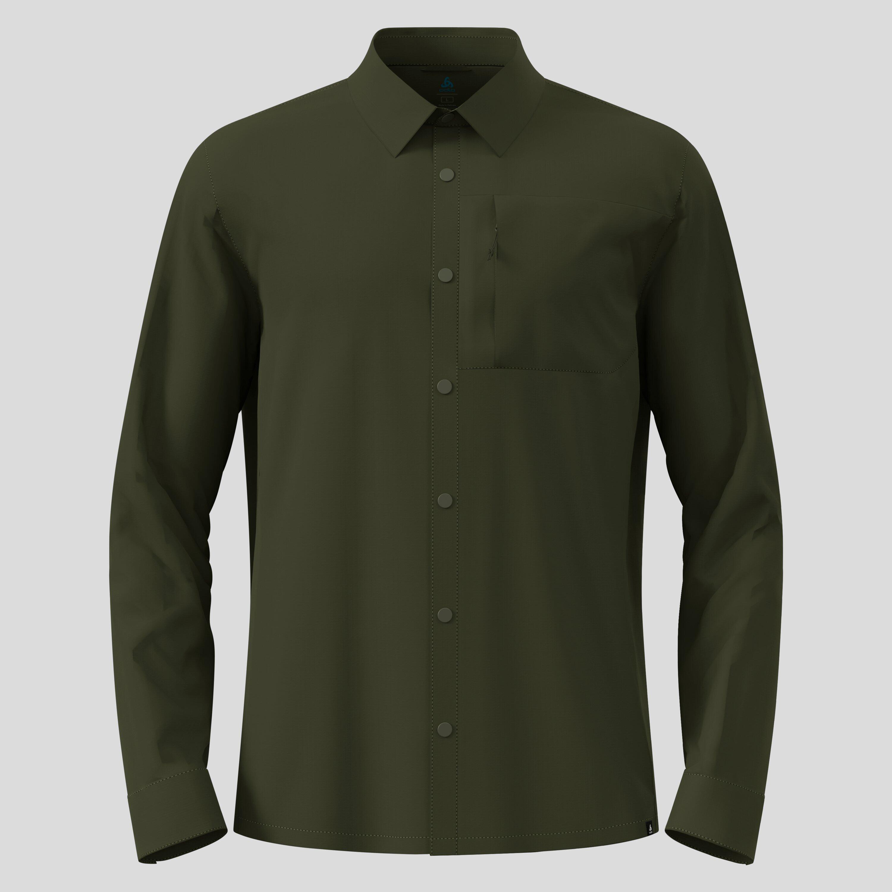 Odlo Hyper Contrast Long Sleeve Shirt Khaki 6/7