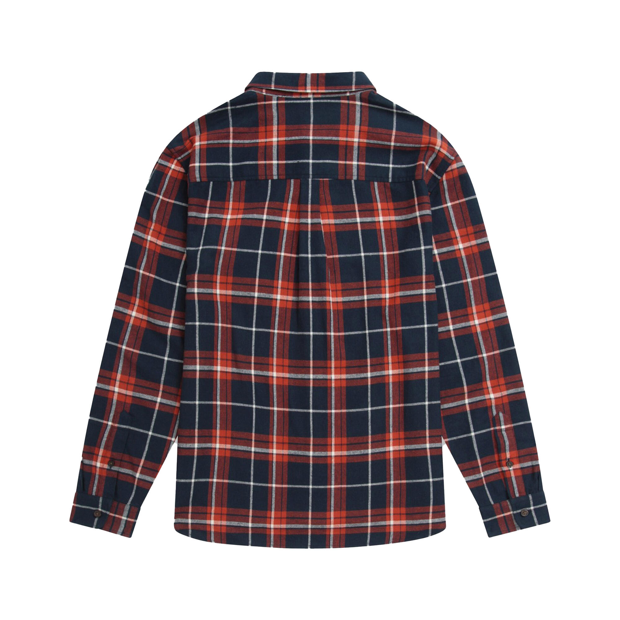 Mens Cove Flannel Shirt (Navy) 3/4