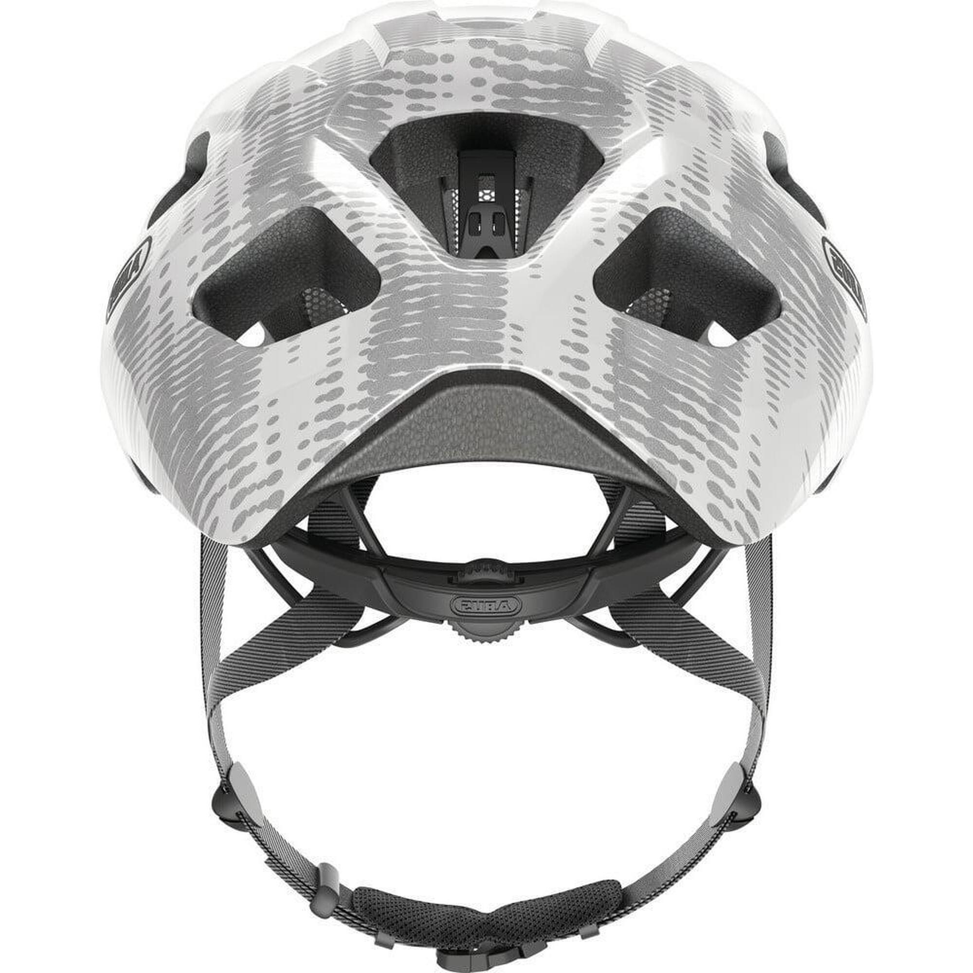 ABUS Wyścigowy kask rowerowy „Macator”, srebrny