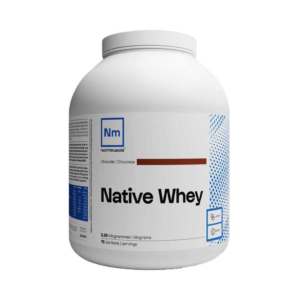 Nutrimuscle - Whey Native | Whey Native (2,25kg) | Chocolat - Isolat De Whey - Decathlon