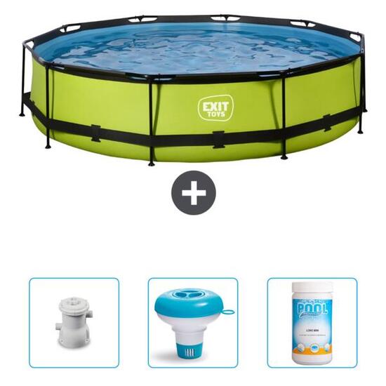 Piscine Ronde - 300x76 cm + Accessoires CB89