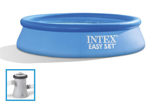 Ø 244 x 61 cm Intex Easy Set Pool, inklusive Pumpe