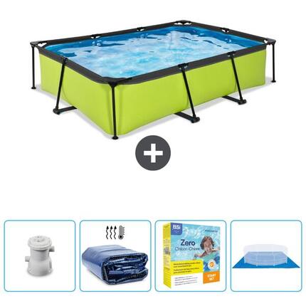 Piscine Rectangulaire - 300x200x65 cm + Accessoires CB66