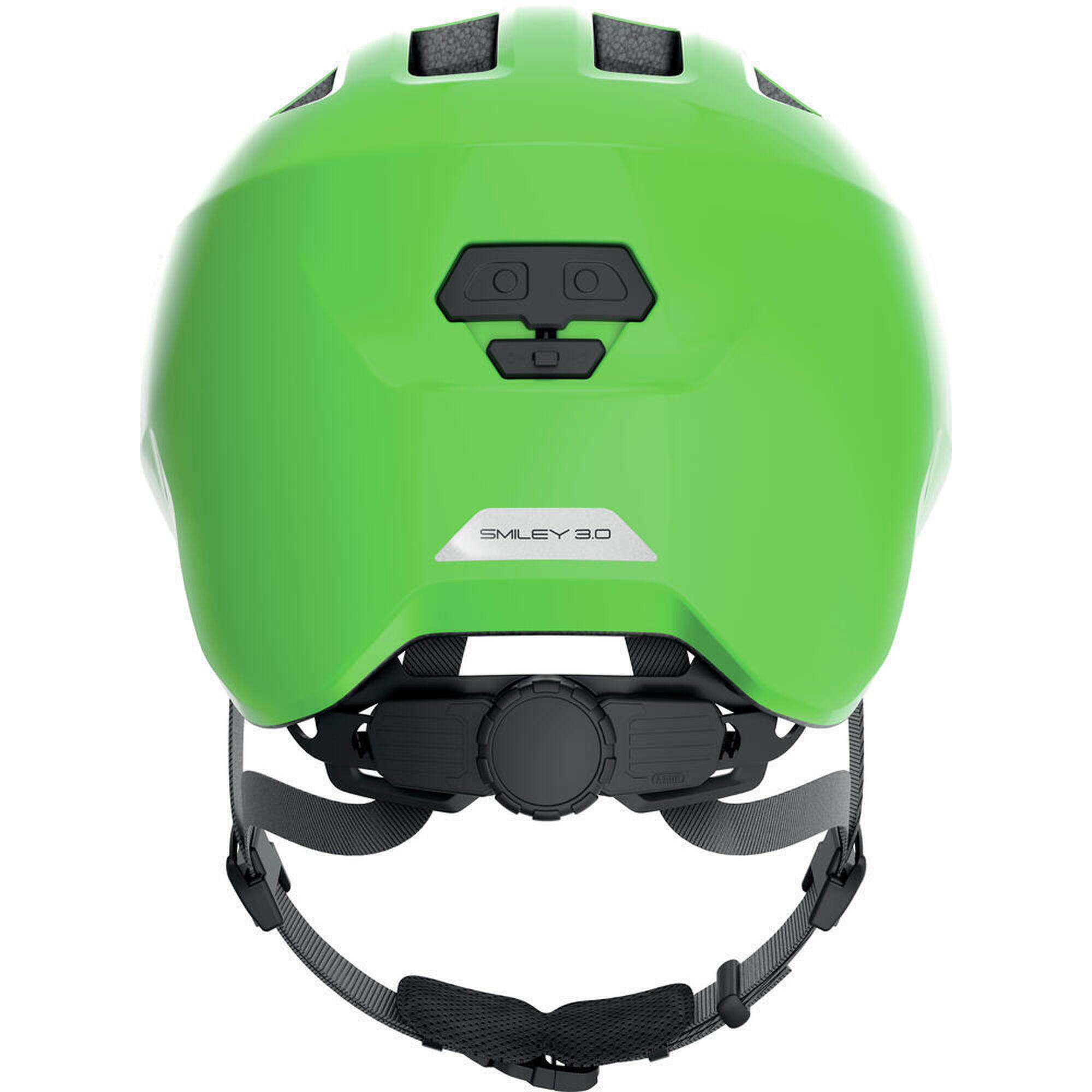 ABUS Dziecięcy kask rekreacyjny „Smiley 3.0” błyszczący zielony