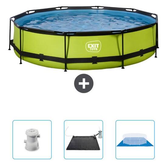 Piscine Ronde - 360x76 cm + Accessoires CB91