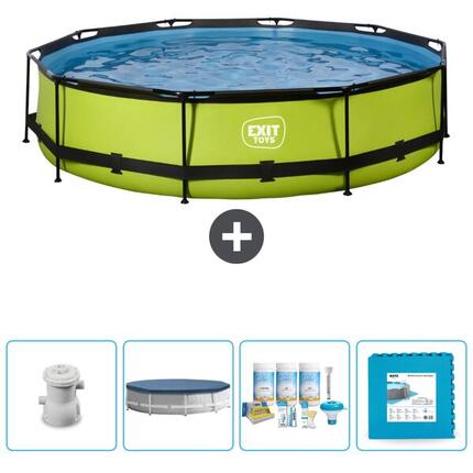 Piscine Ronde - 300x76 cm + Accessoires CB16