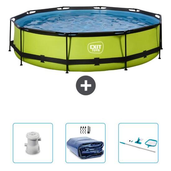 Piscine Ronde - 360x76 cm + Accessoires CB90