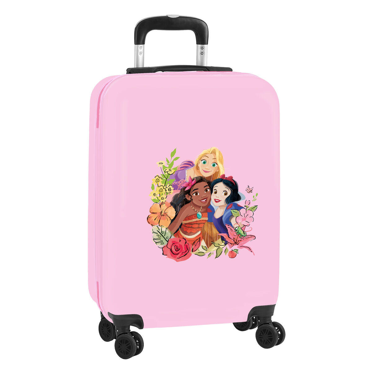 Bagaglio a Mano Disney Princess  princesas disney  Rosa 3/4