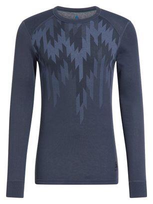Base Layer Odlo Active Warm Print Bleu 1/5