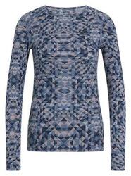 Base Layer Femme Odlo Active Warm Print Gris