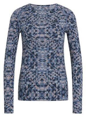 Base layer dames odlo active warm print grijs
