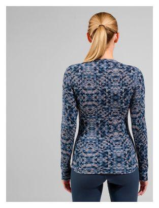 Base Layer Dames Odlo Active Warm Print Grijs 5/6