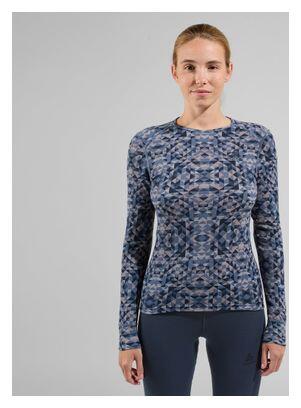 Base Layer Dames Odlo Active Warm Print Grijs 4/6