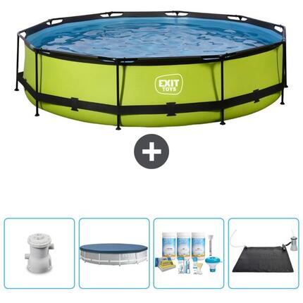 Piscine Ronde - 360x76 cm + Accessoires CB18