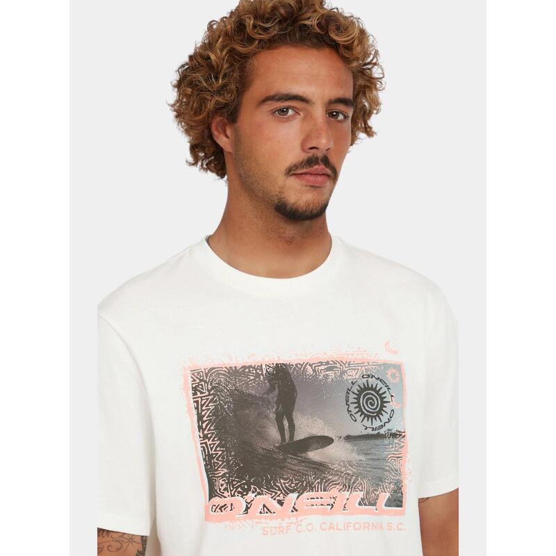 Tricou cu maneci scurte O'Neill Photo Print T-Shirt - alb barbati
