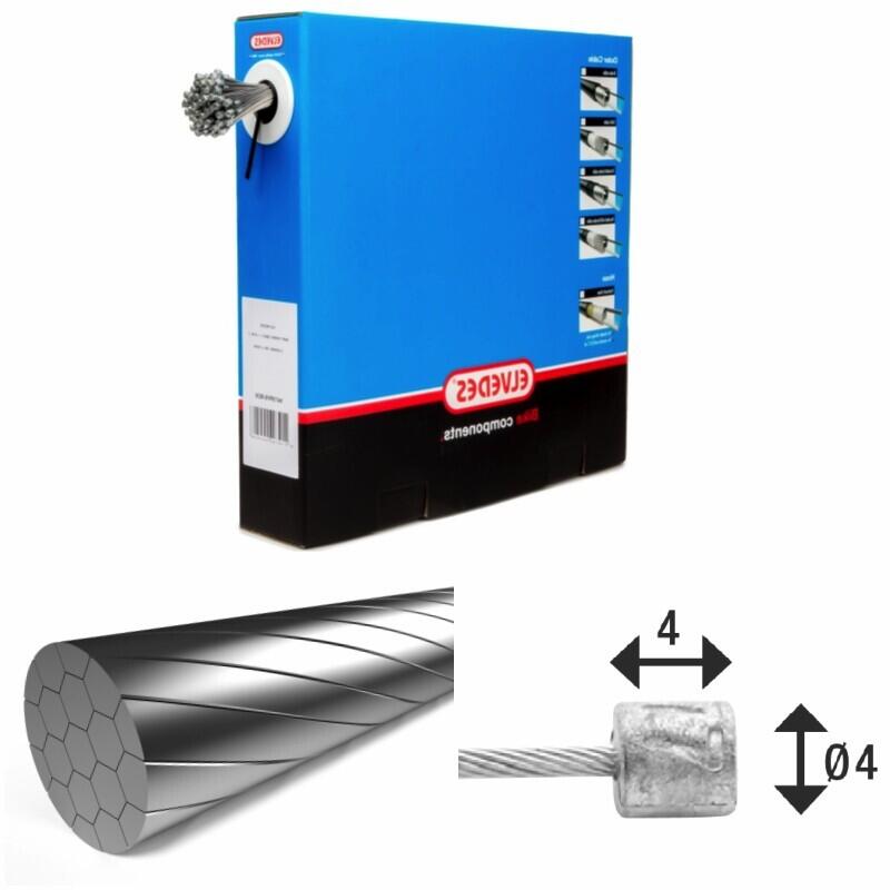 ELVEDES Cavi di trasmissione 1x19 fili inox Slick Ø1,1mm con testa N Elvedes (x100)