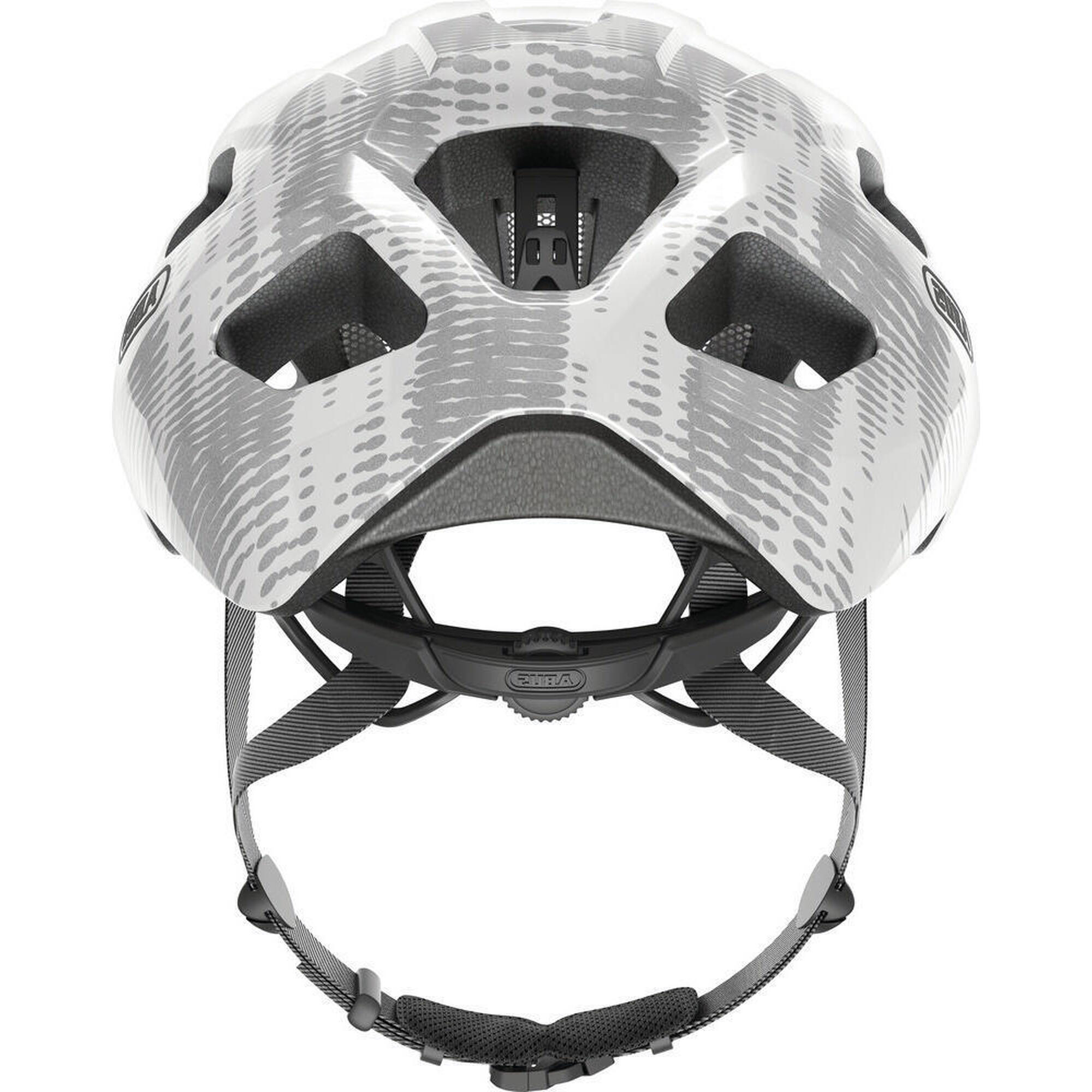ABUS Wyścigowy kask rowerowy „Macator”, srebrny