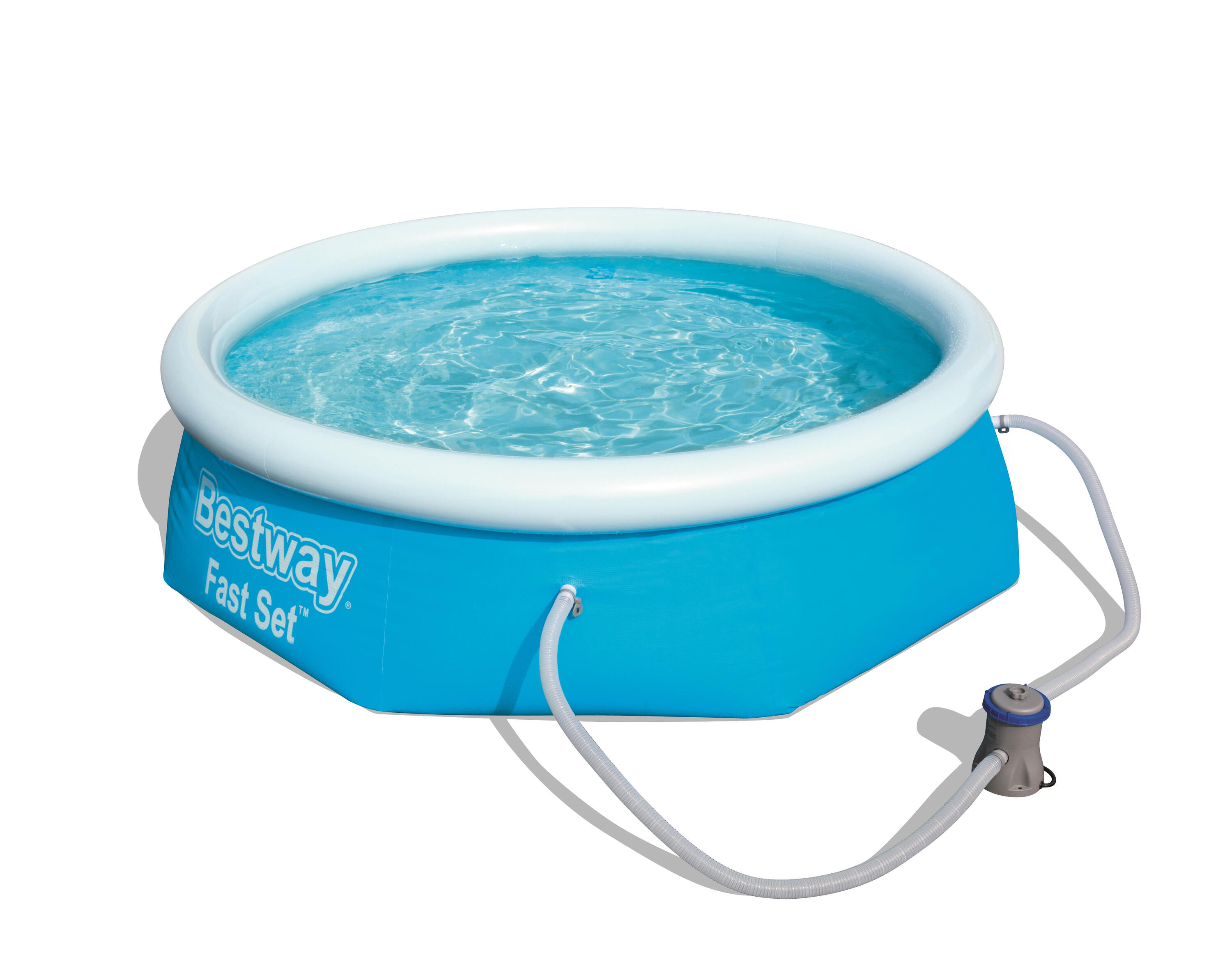 BESTWAY Ø 244 x 66 cm Bestway Fast Set Pool, inklusive Pumpe
