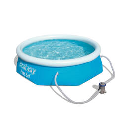 Ø 244 x 66 cm Bestway Fast Set Ronde Piscine avec pompe