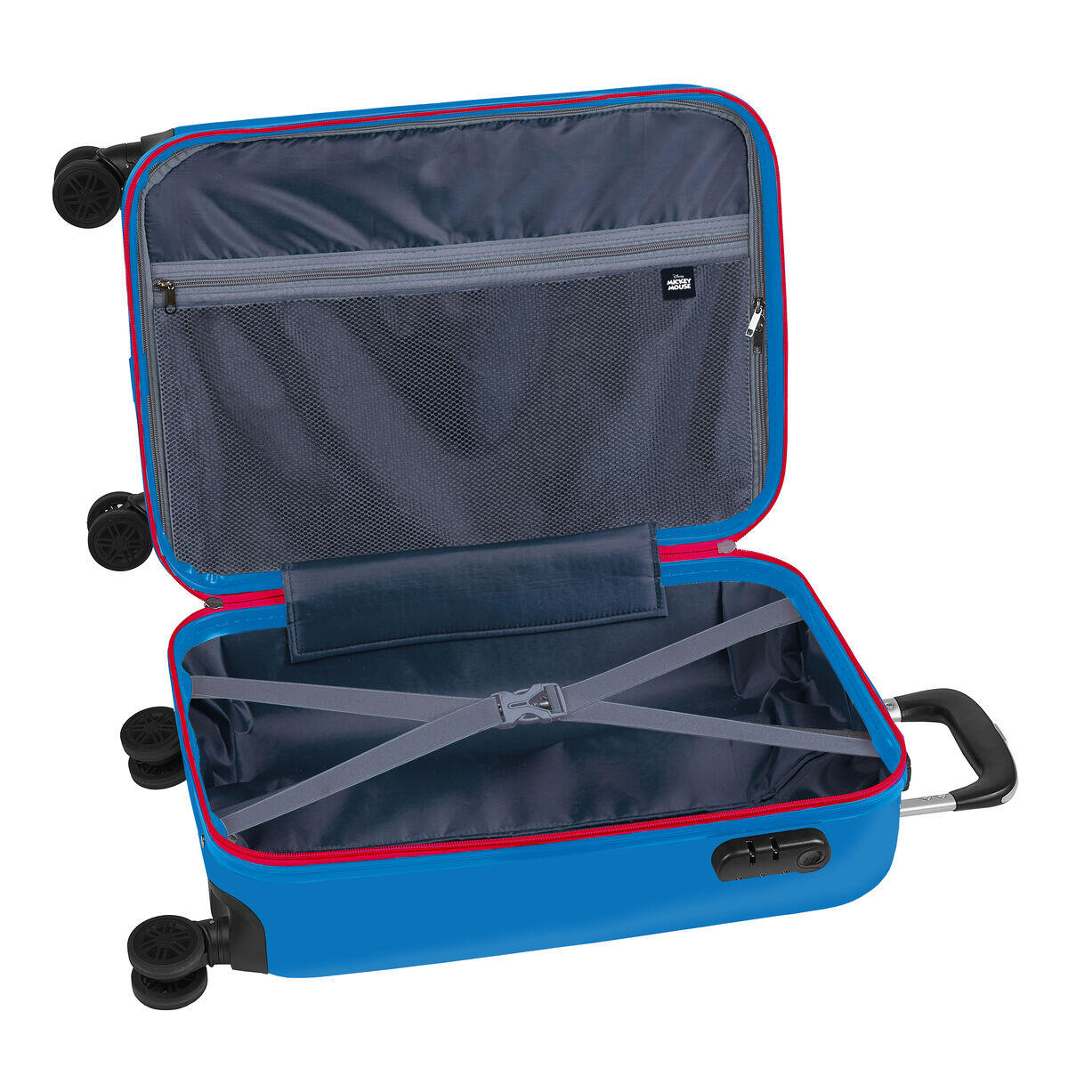 Valise cabine Mickey Mouse Only One Blue marine 3/4