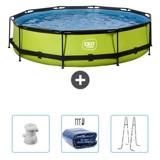 Piscine Ronde - 360x76 cm + Accessoires CB95