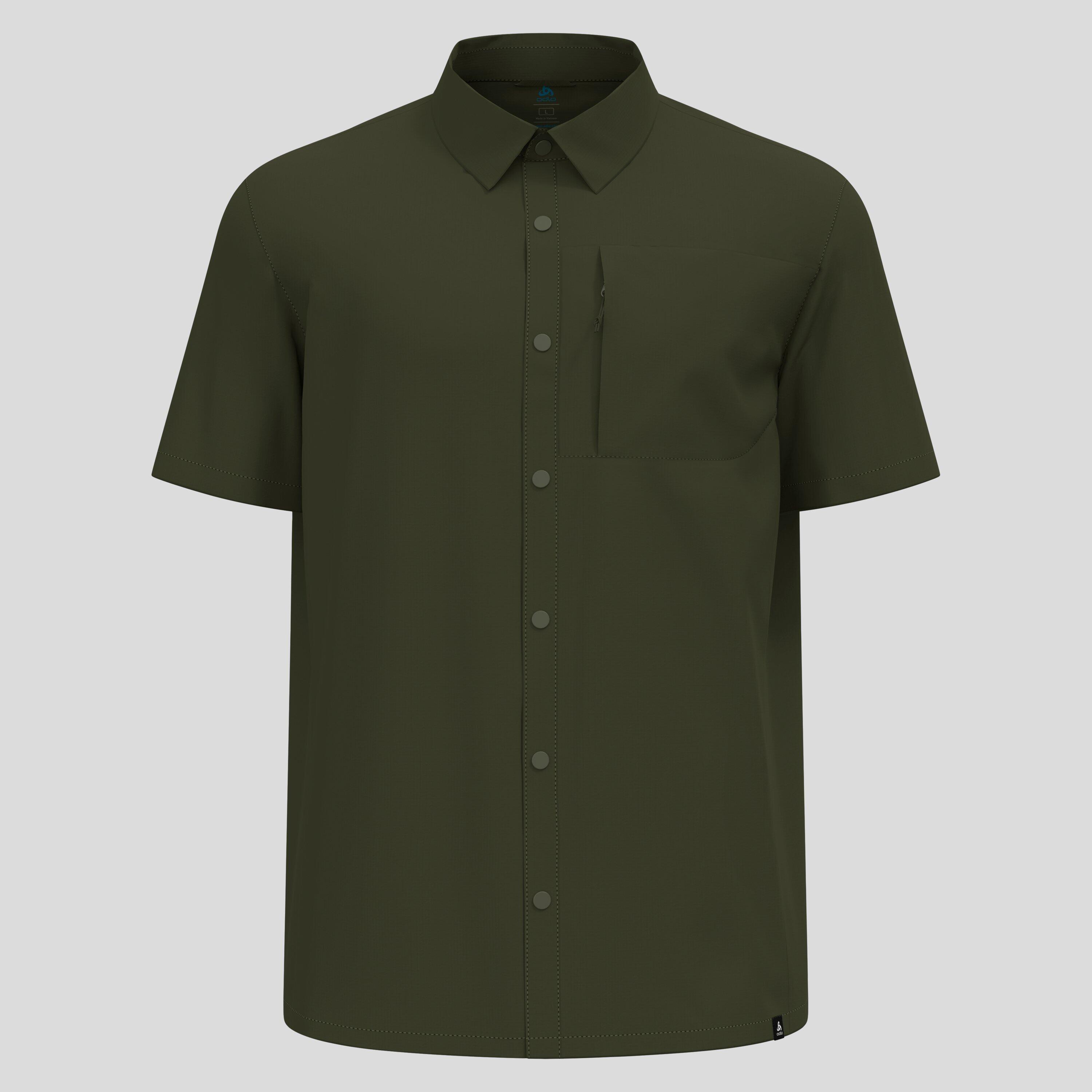 Odlo - Chemise À Manches Courtes De Randonnée Hyper Contrast Odlo - T-shirt Manches Courtes - Gris - Decathlon