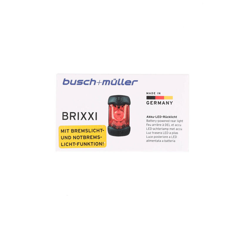 Busch+Muller Brixx Feu Arrière USB Rechargeable avec Feu de Frein