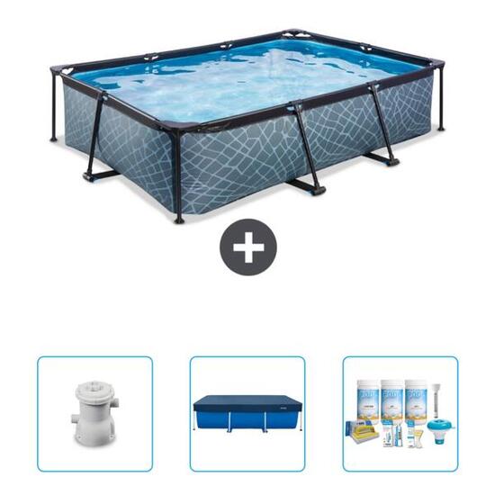 Piscine Rectangulaire - 300x200x65 cm + Accessoires CB63