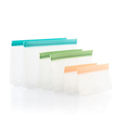 Set di Sacchetti Riutilizzabili Ermetici InnovaGoods Trasparente