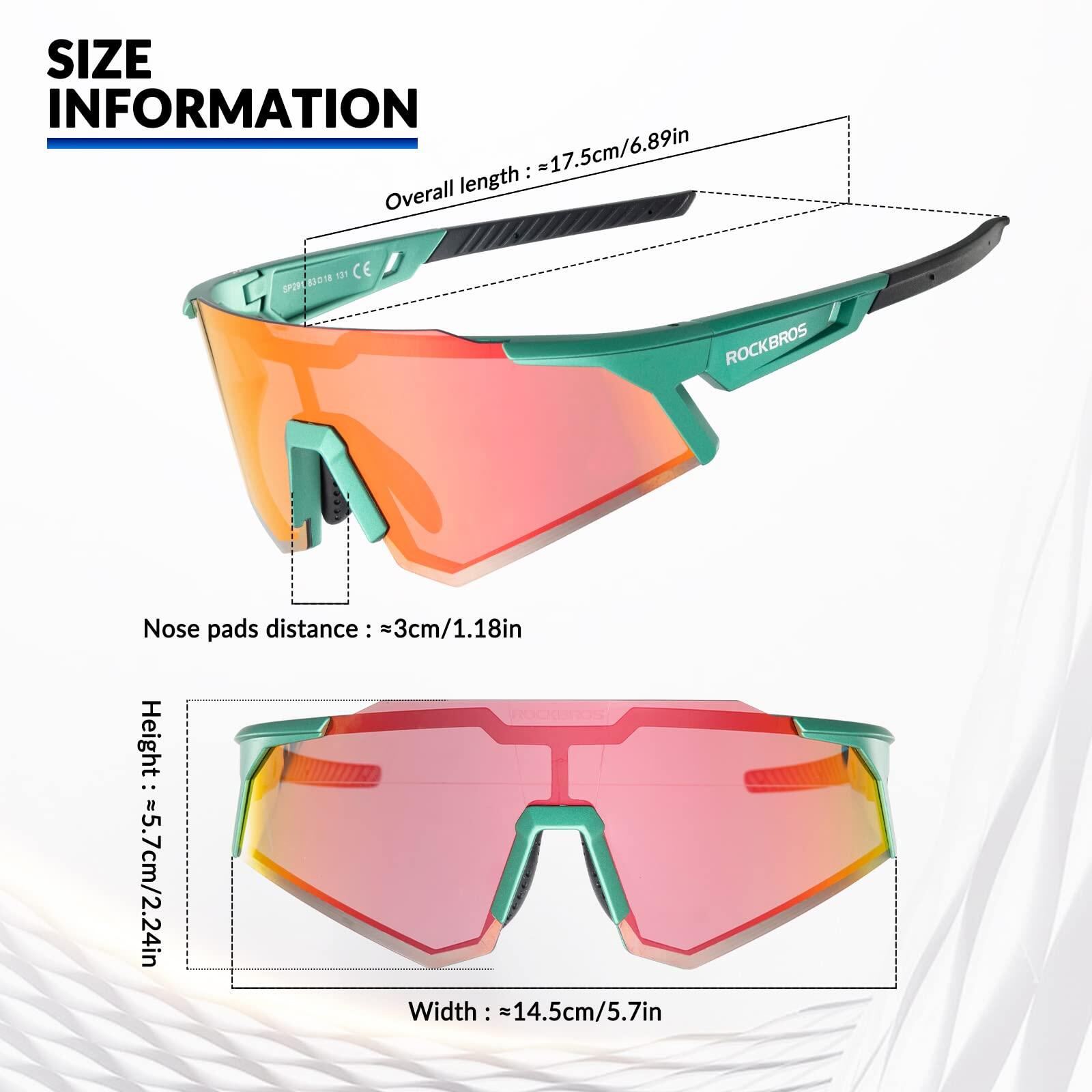 ROCKBROS Lunettes Polarisées de Cyclisme Homme Femme Coupe-Vent Lunettes de VTT 2/6