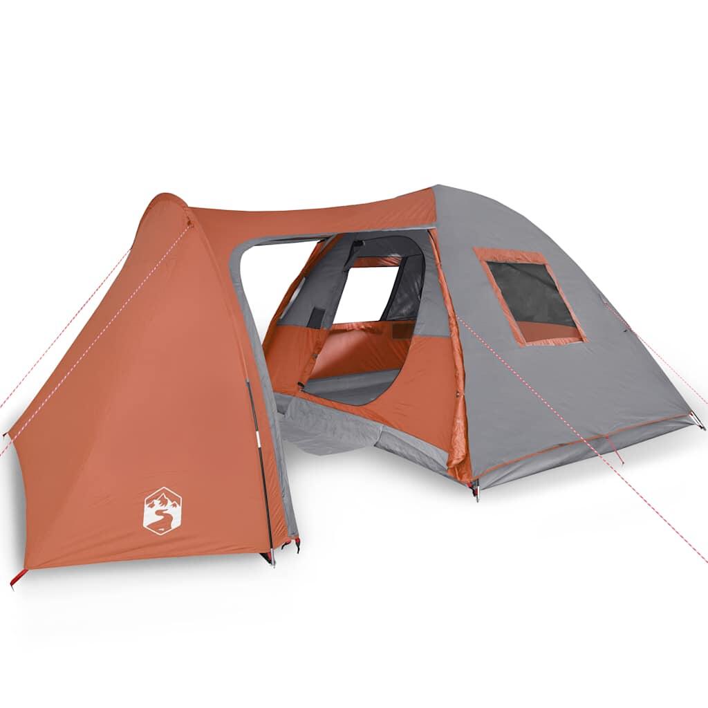 VidaXL Tente Dôme 6 Personnes - Étanche Orange 2/7