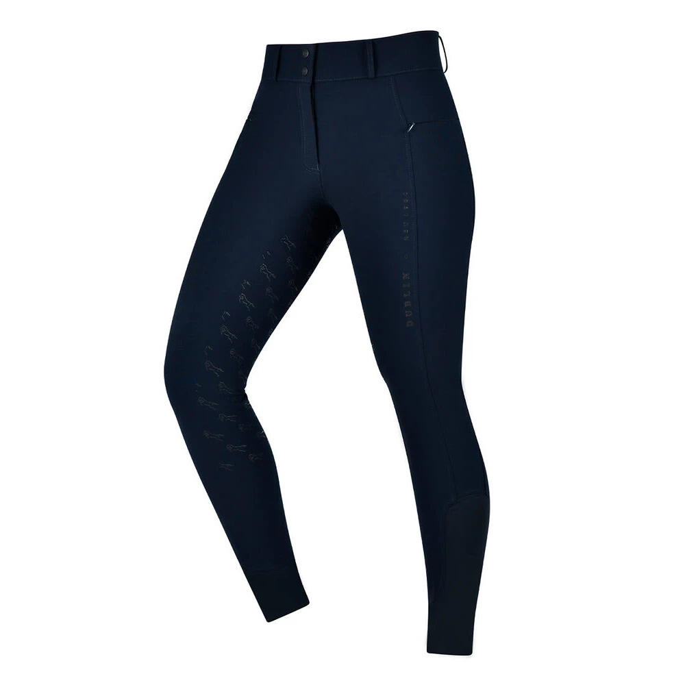 Pantaloni da equitazione full grip da donna Dublin 1/3