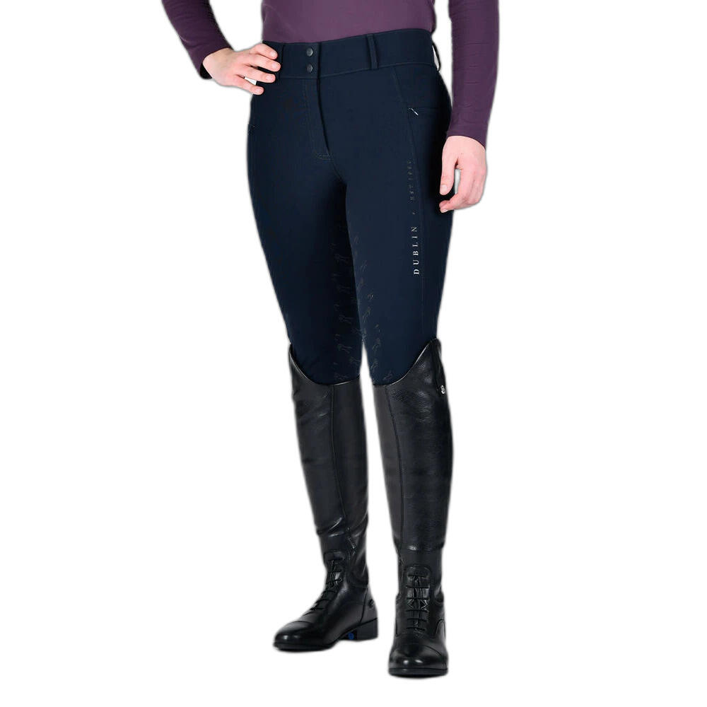 Pantaloni da equitazione full grip da donna Dublin 2/3
