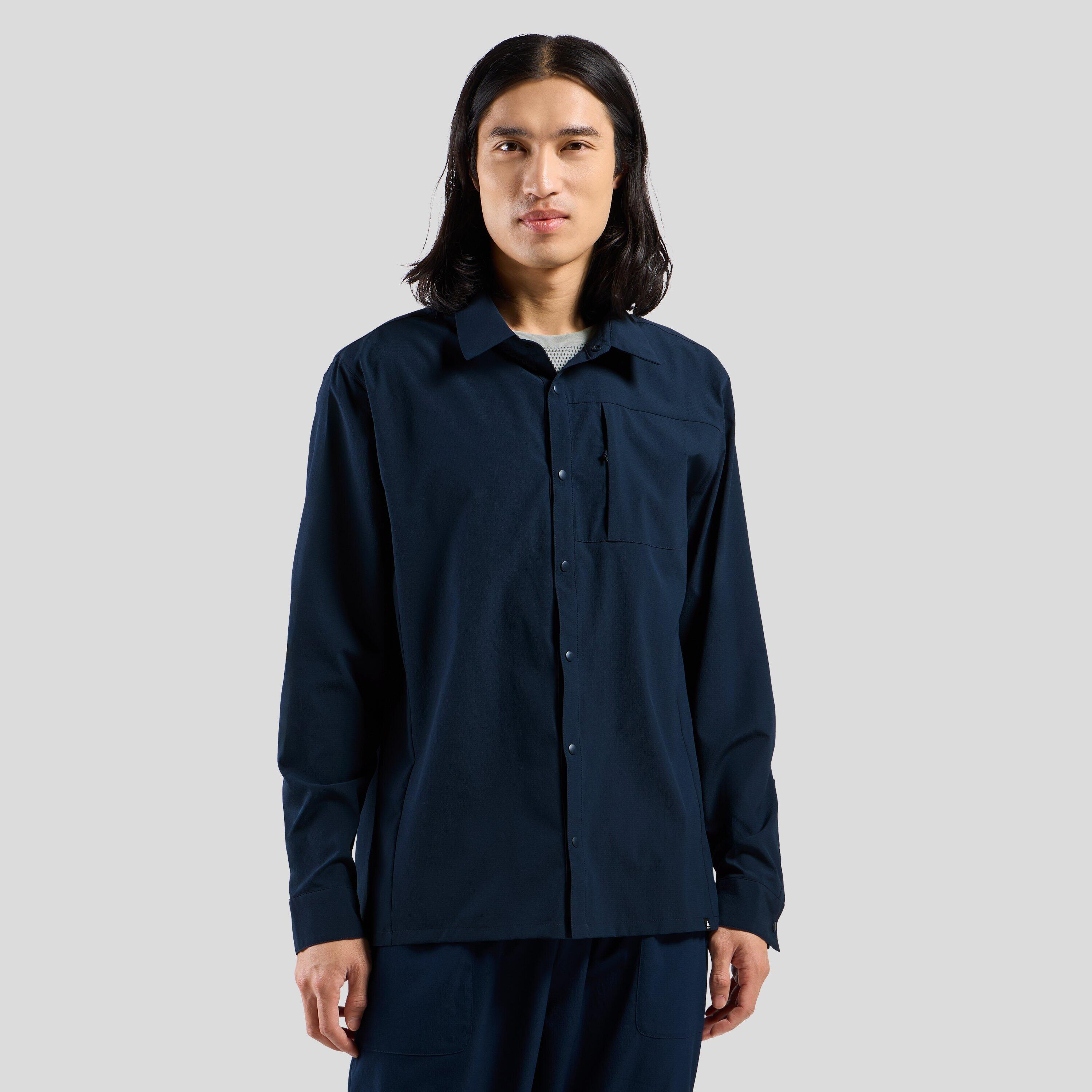 Odlo - Essential Odlo - Chemise Manches Longues - Bleu - Decathlon