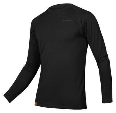 Endura BaaBaa Blend Langarm-Base Layer, Merino-Mix, schwarz