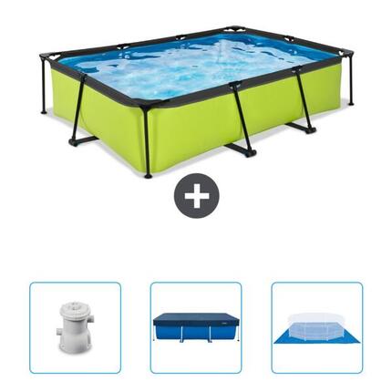 Piscine Rectangulaire - 300x200x65 cm + Accessoires CB76