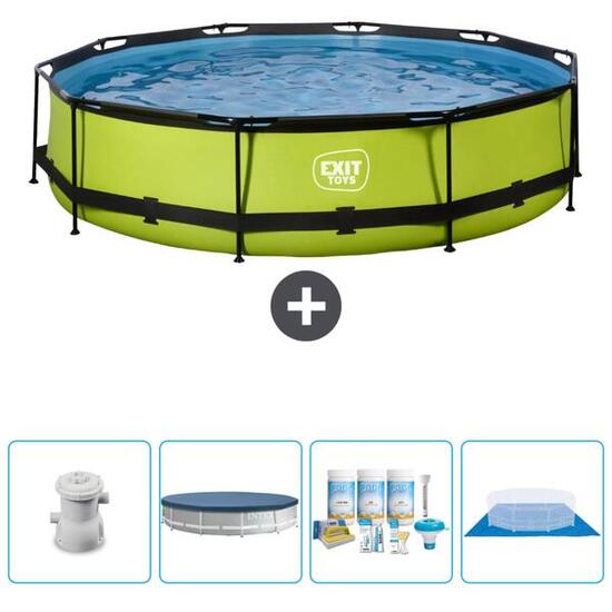 Piscine Ronde - 360x76 cm + Accessoires CB15
