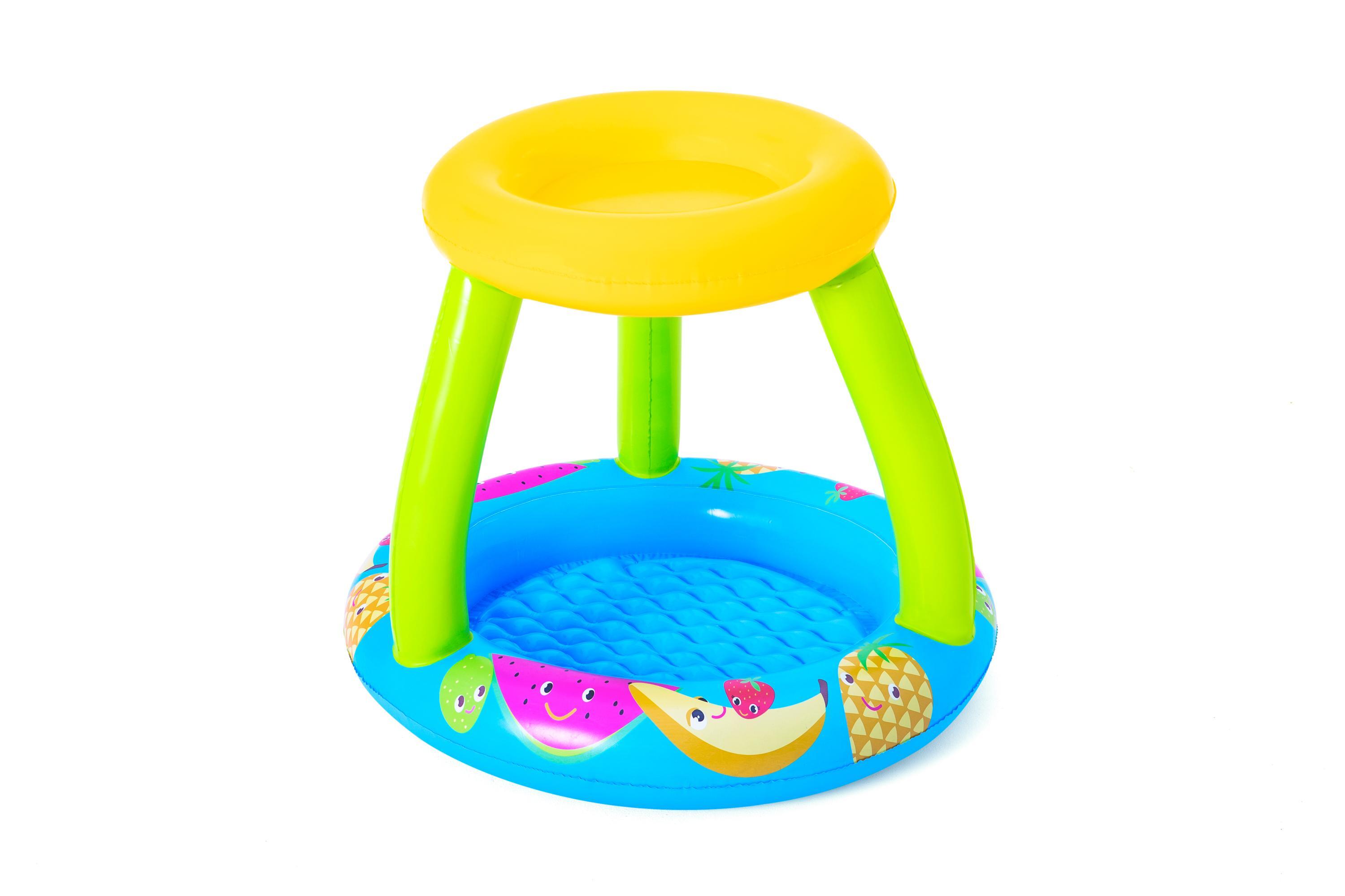 BESTWAY Piscina Insuflável de Frutas para Bebés com Toldo Bestway® UV Careful